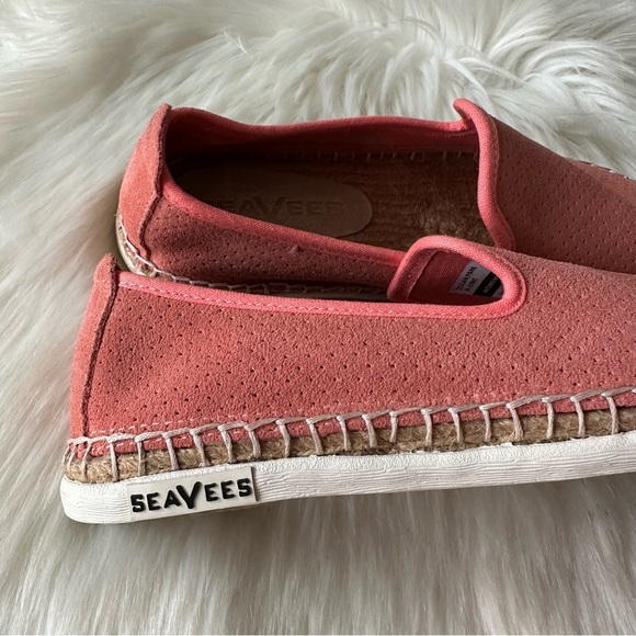 New Seavees Ocean Park Espadrilles Coral Suede Loafers Flats Shoes Sz 6.5 - Picture 5 of 12